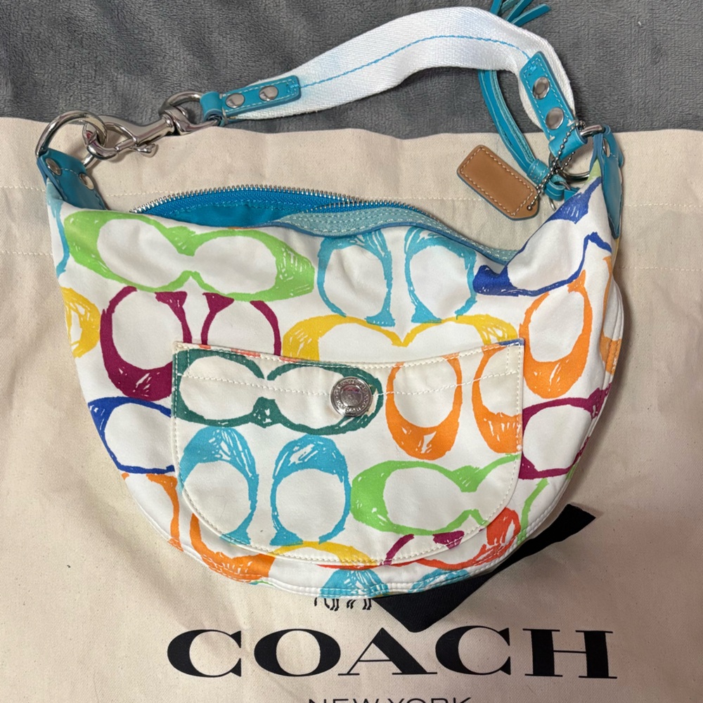 Coach multicolor purse